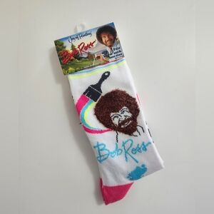 Bob Ross Adult Crew Novelty Socks NWT